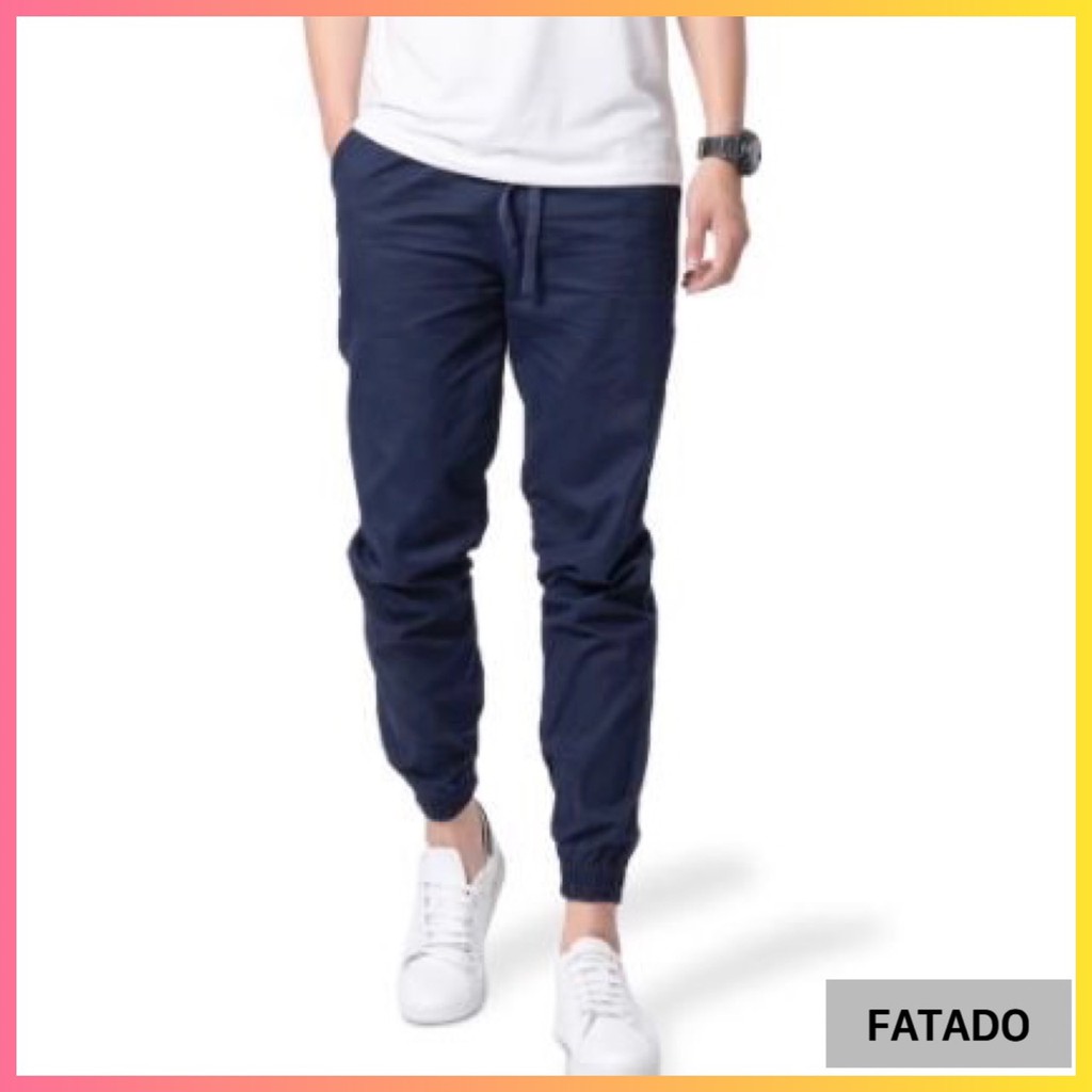 Quần jogger nam nữ dây rút - chất kaki vải mềm trẻ trung - FATADO QJ010