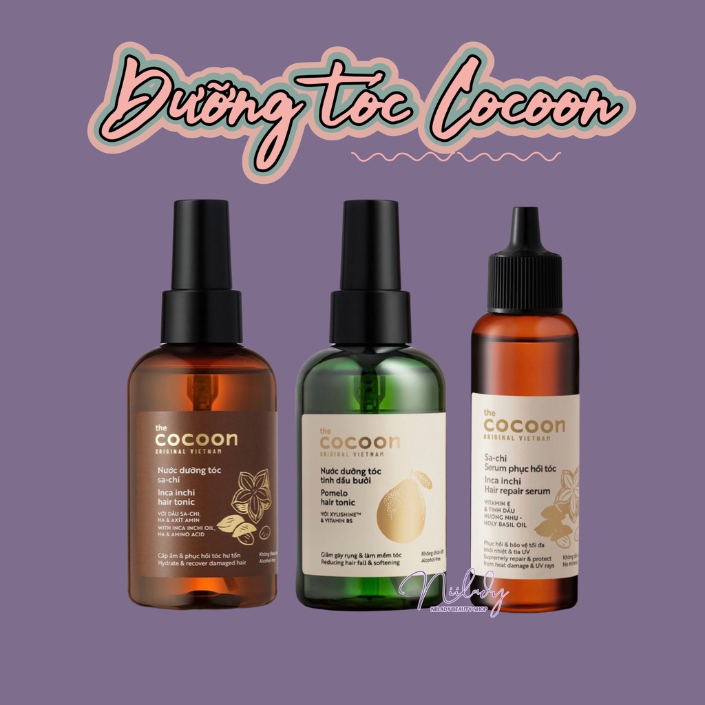 Nước dưỡng tóc tinh dầu bưởi Cocoon Pomelo Hair Tonic 140ml