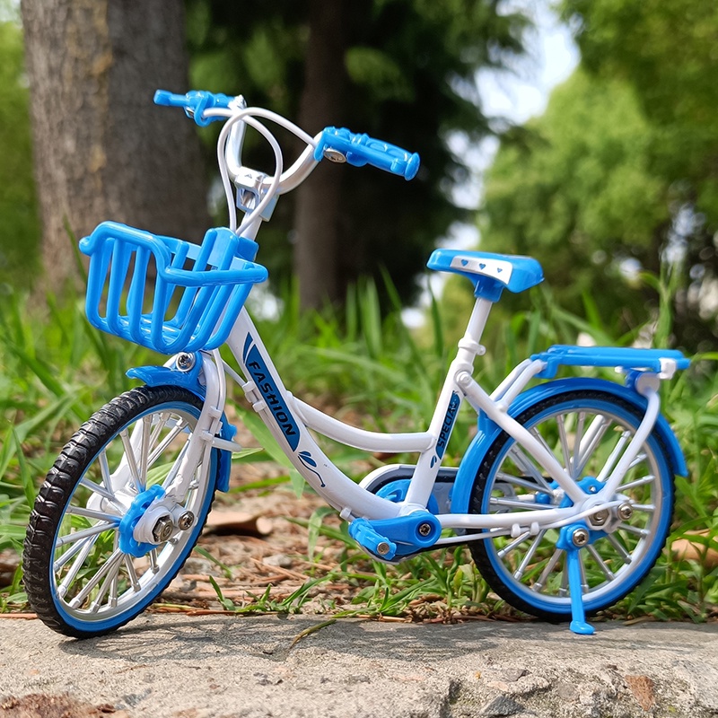 Mô Hình Xe Đạp Thành Phố Mini Bằng Kim Loại Với Tỷ Lệ 1/10 Dành Cho Trẻ Em