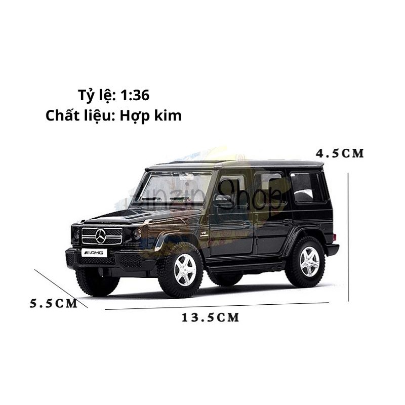 Mô hình xe Merc G63 AMG tỉ lệ 1:36