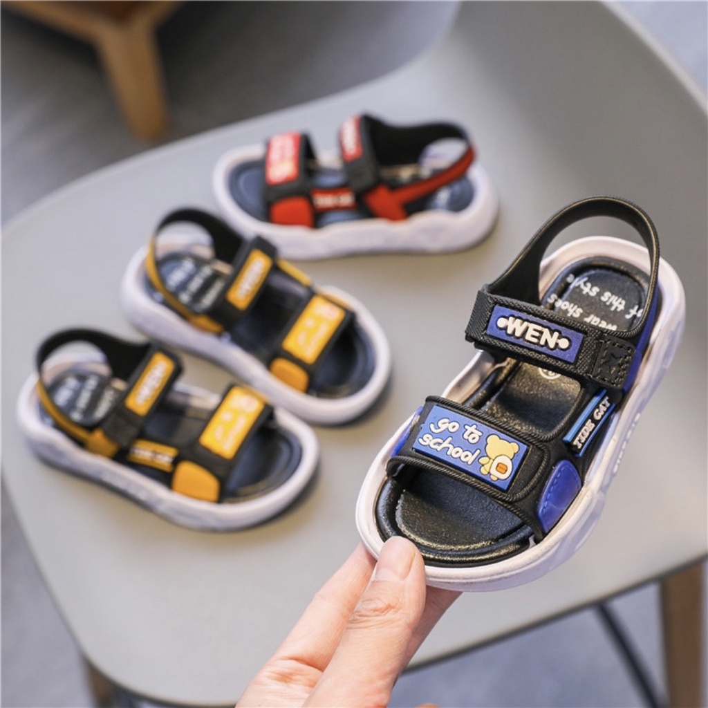 Sandal Bé Trai quai dán chống trơn chống vấp đế mềm ML 180