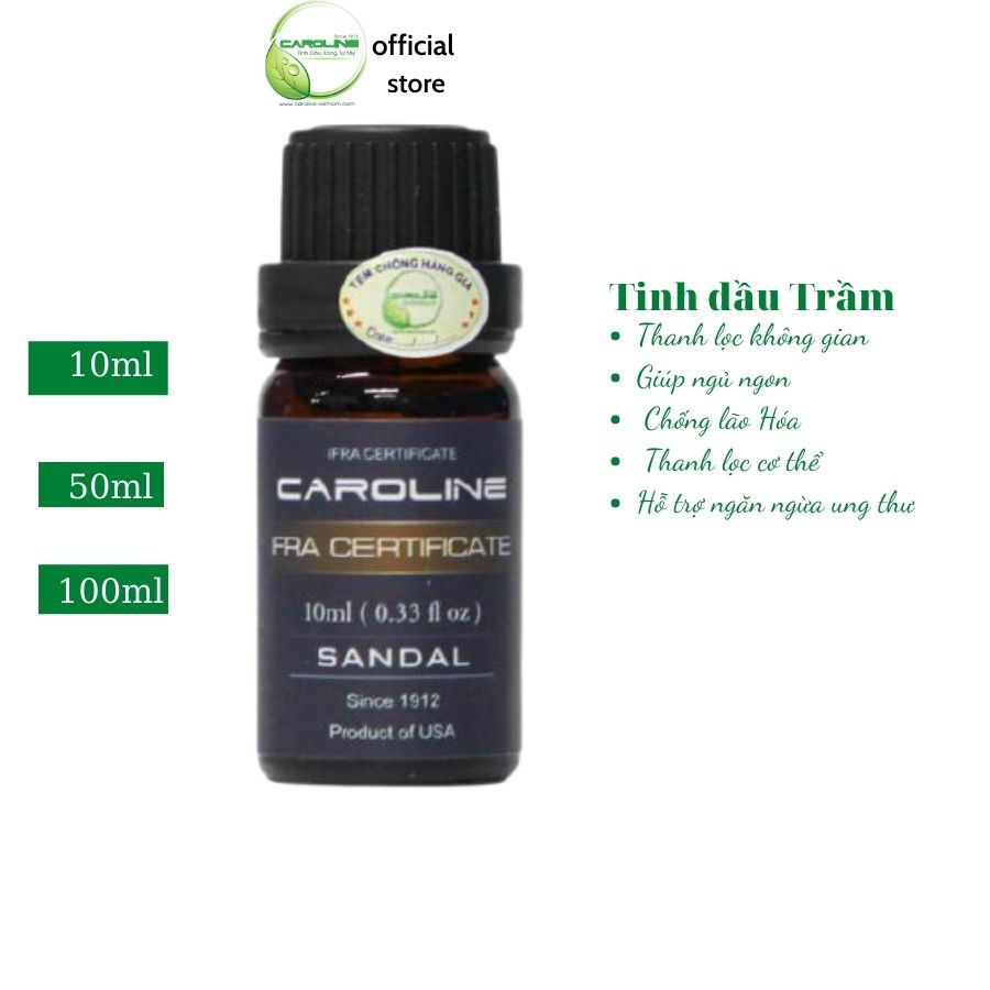 Tinh dầu Trầm CAROLINE 10ml/50ml/100ml