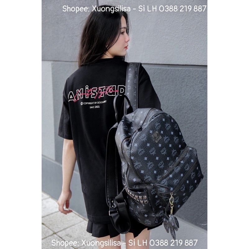 Balo Chữ Xanh Size 40 Đựng Vừa Sách Vở