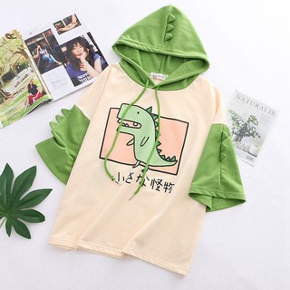 Áo thun hoodie khủng long k231