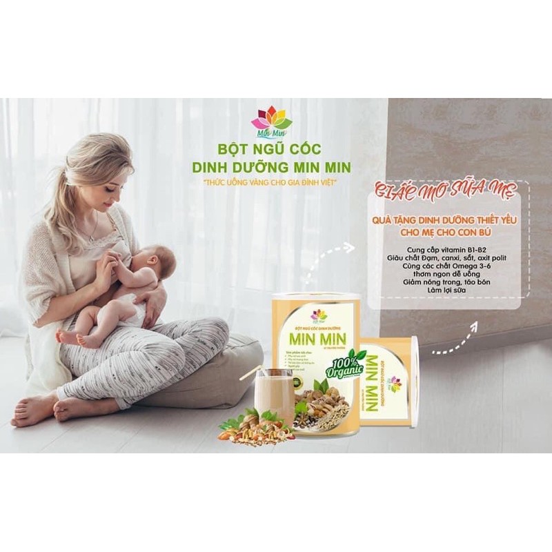 Bột ngũ cốc dinh dưỡng Min Min | Thế Giới Skin Care