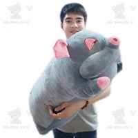 GỐI ÔM HEO HÍ SIZE LỚN VẢI MINISO LÔNG MỊN ĐÀN HỒI TỐT ẢNH THẬT