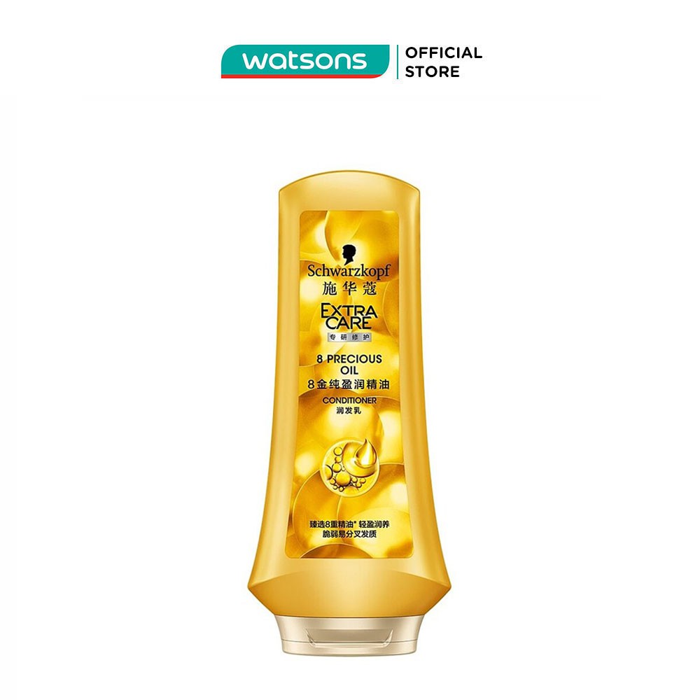 Dầu Xả Schwarzkopf Extra Care 8 Precious Oil Phục Hồi Tóc Hư Tổn 400ml