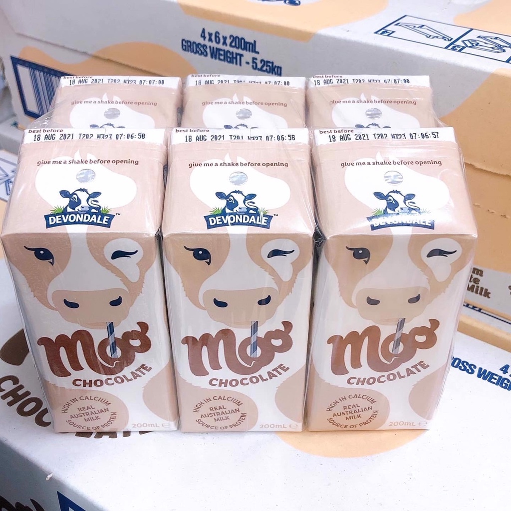 Lốc 6 hộp Sữa tươi nguyên kem Devondale Úc Hộp 200ml Các Vị