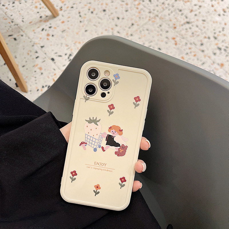 Ốp lưng iphone Ốp lưng iphone vuông cạnh hìnhIphone6/6plus/6S/6S plus/6/7/7plus/8/8plus/X/XS/XS Max/ Dinuo case