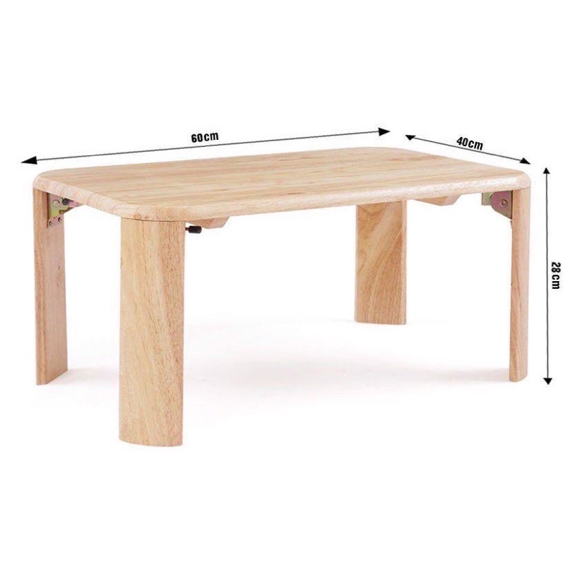 Bàn gỗ đa năng chân xếp kiểu nhật kích thước 40x60cm - Bàn trà chân bánh mỳ xếp 40x60cm 47wood