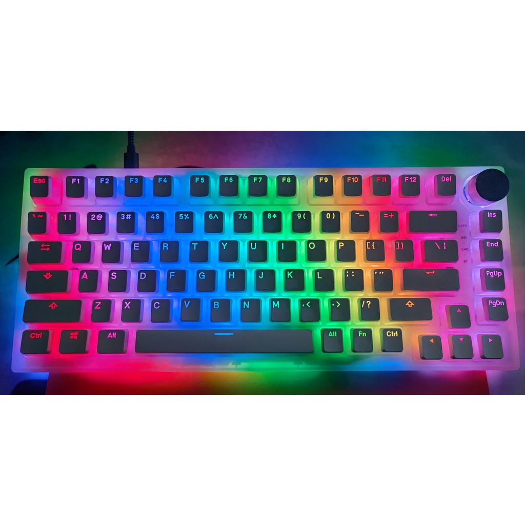 Keycap PBT pudding nút bàn phím cơ xuyên led nhiều màu phù hợp các loại bàn phím phổ thông, Corsair, Razer...