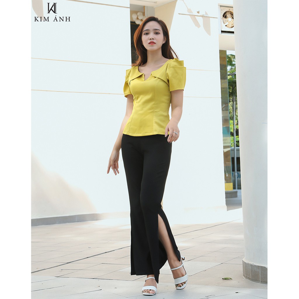 Áo Kiểu Thiết Kế Nữ, Áo Sơ Mi Nữ Công Sở Kim Ánh Maris Top Trẻ trung, Thanh Lịch | BigBuy360 - bigbuy360.vn