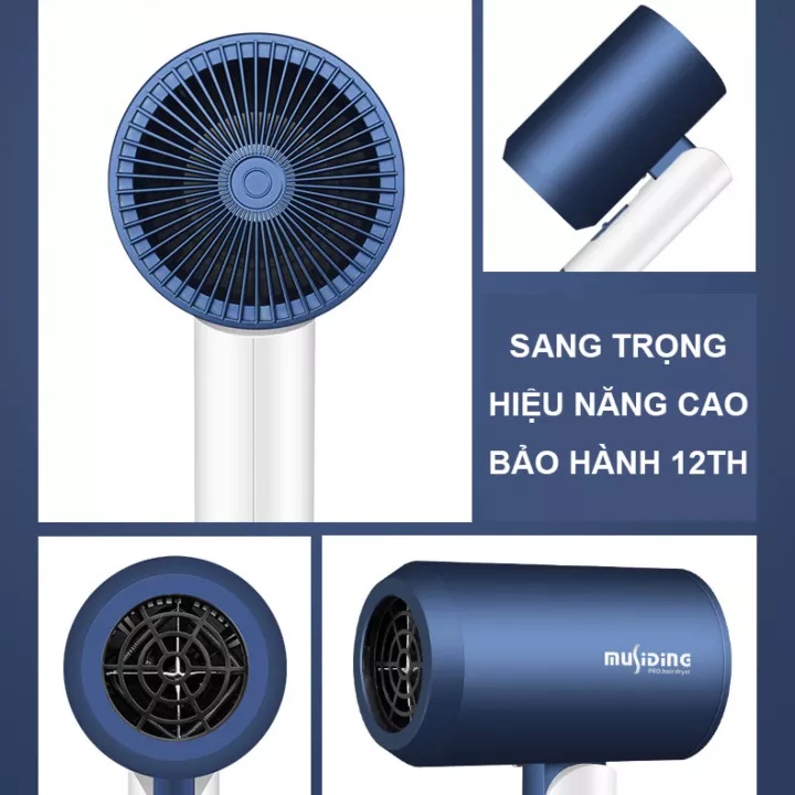 Rare department store,Mẫu máy sấy tóc công suất cao 2000W, công nghệ sấy lạnh và Ion âm giúp bảo vệ tóc,Có thể gấp lại