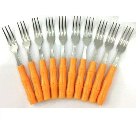 [10 Chiếc] Nĩa trái ăn trái cây, ăn bánh tráng miệng ăn nem chả Hình Trúc Đốt Tre high Quaily Kitchen Mate Seegull