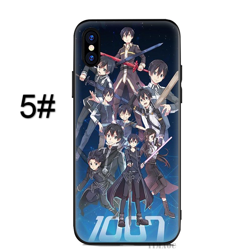 Ốp điện thoại mềm in hình Sword Art Online LUA88 cho iPhone XR X Xs Max 7 8 6s 6 Plus 7+ 8+ 5 5s SE 2020