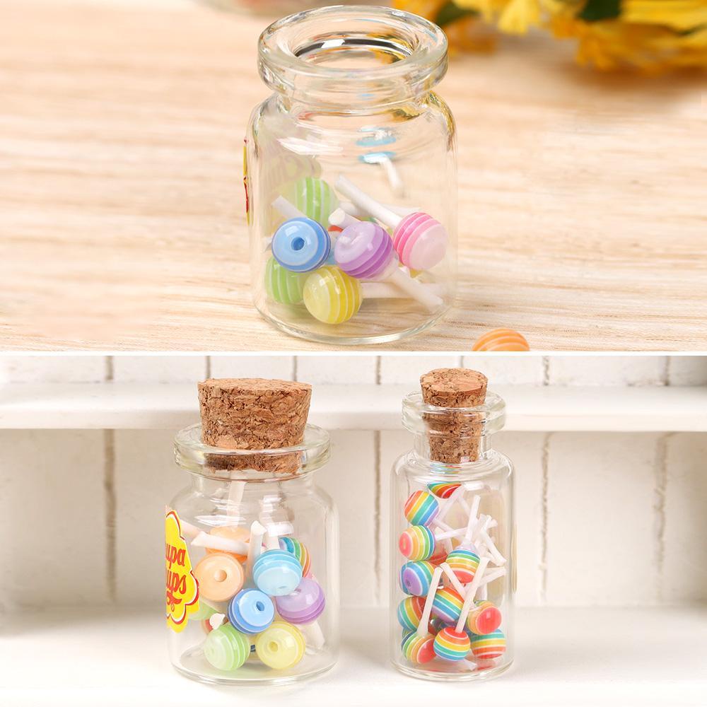Hộp Kẹo Đồ Ăn 1 Bình Dùng Làm Đạo Cụ Chụp Ảnh Búp Bê DIY Bent1