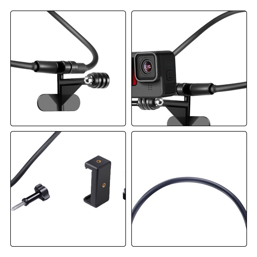 VIRWIR Giá Đỡ Điện Thoại Từ Tính Gắn Cổ Cho Gopro Insta360 ONEX2 / DJI Action 2