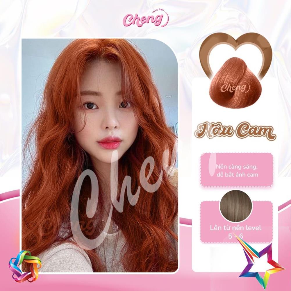 Thuốc Nhuộm Tóc Màu NÂU CAM Không Tẩy | Chenglovehair, Chenglovehairs