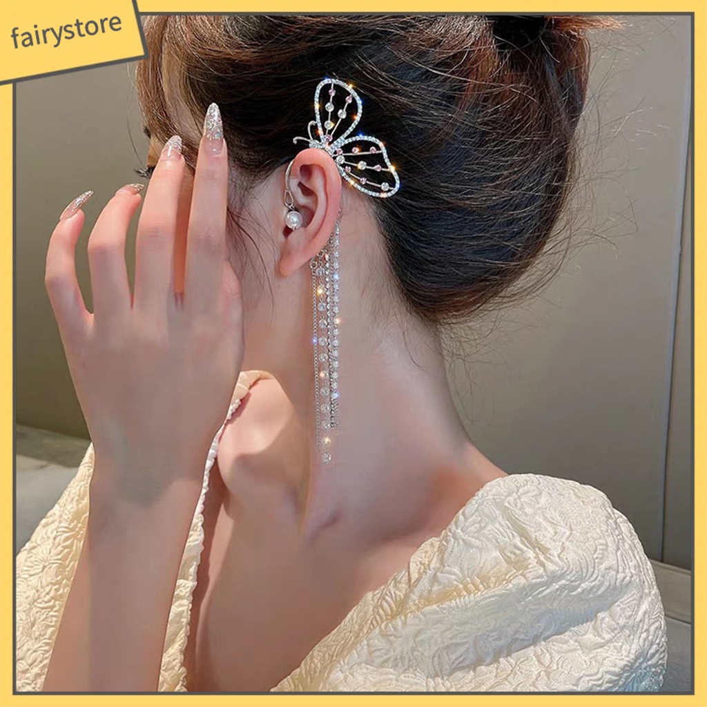 Bông tai hình động vật đính đá thời trang cho nữ