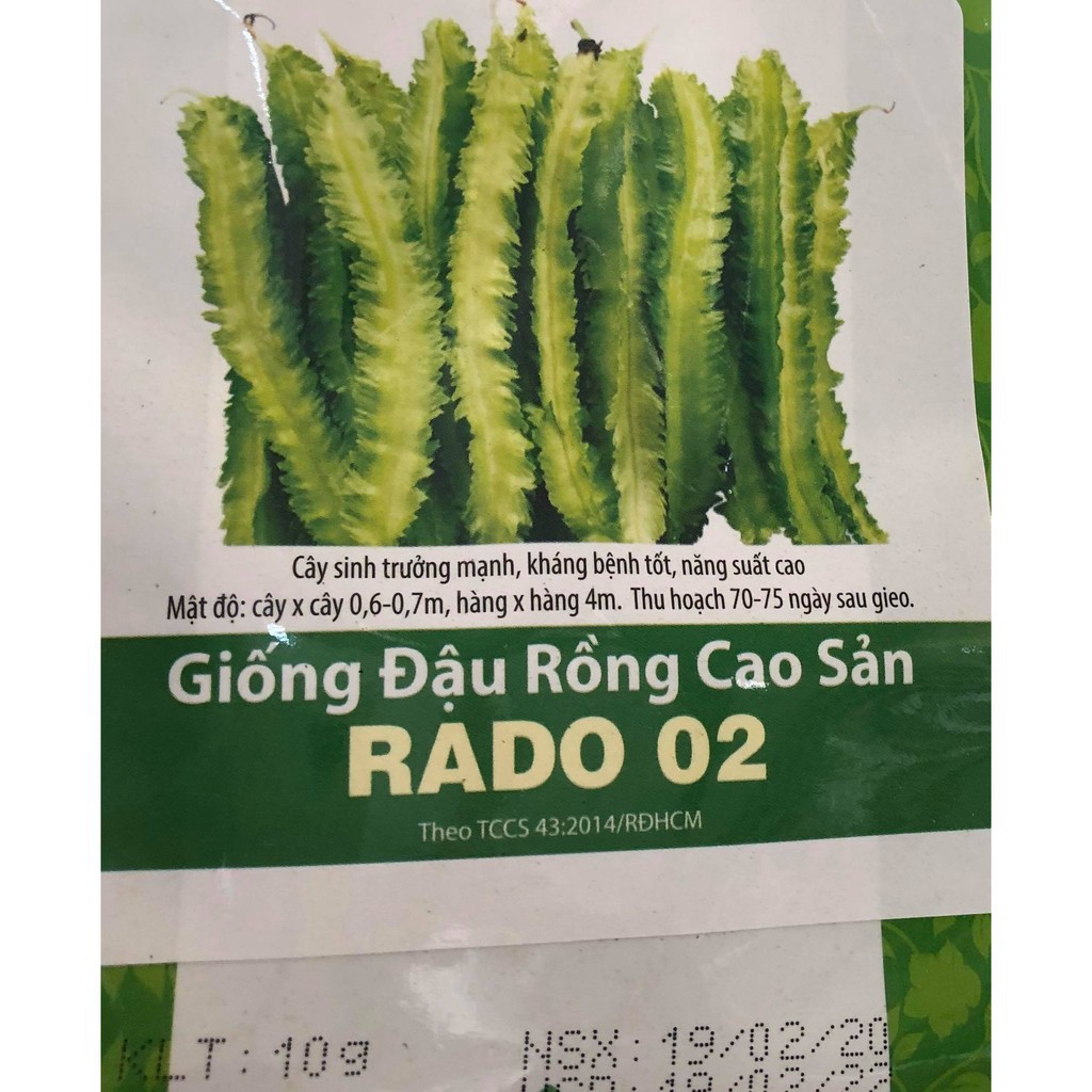 Hạt Giống Đậu Rồng Cao Sản Rạng Đông 10gram