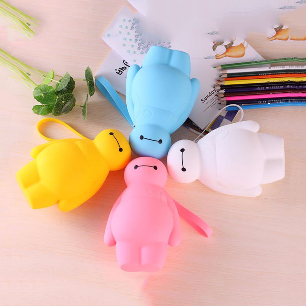 Túi đựng bút silicon hình baymax siêu anh hùng 6 dễ thương đa tiện dụng