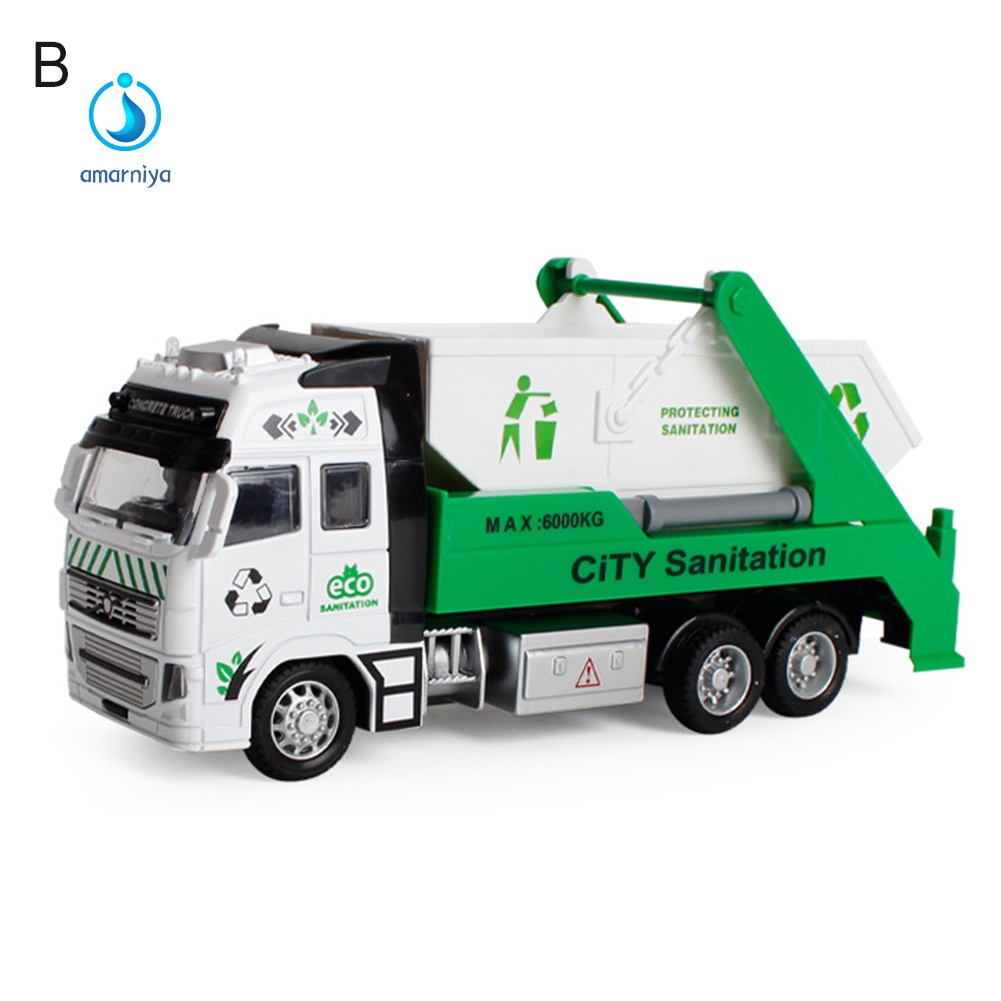 Đồ chơi xe tải thiết kế kéo lùi về sau bằng hợp kim cho bé