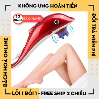 [Hàng Loại 1]  Máy Massage Cầm Tay Cá Heo 3 Đầu RF-889