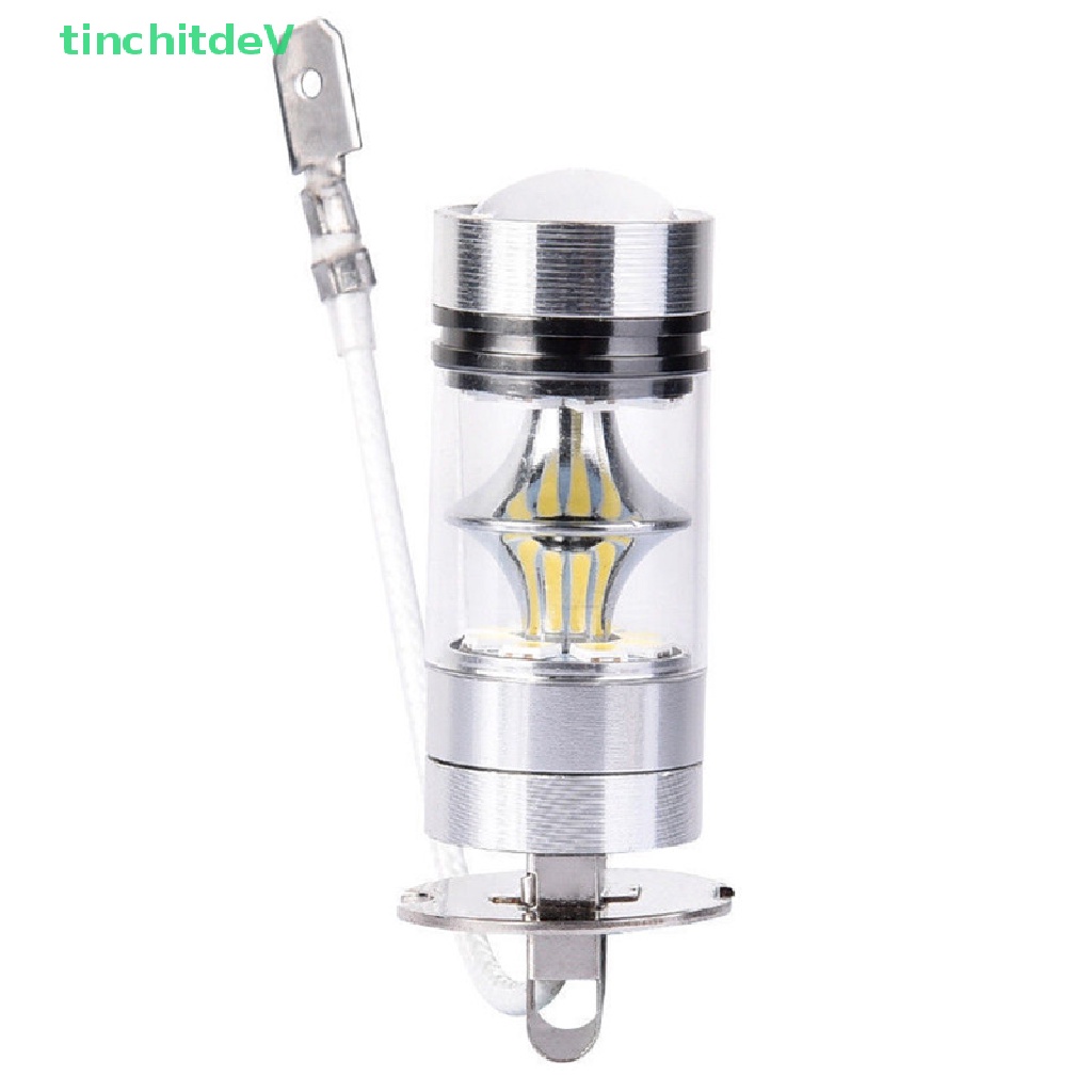 Bộ 2 Đèn LED Ánh Sáng Trắng 100W H3 Công Suất Cao 2828 DRL 1000LM Chuyên Dụng Cho Xe Hơi