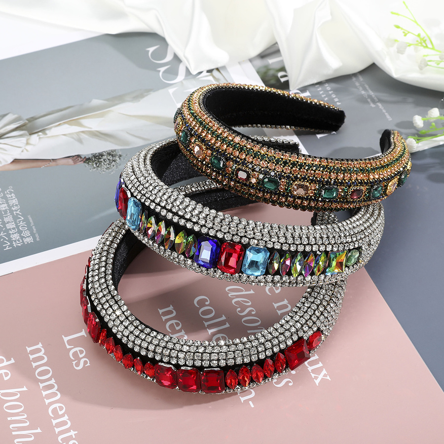 Băng Đô Cài Tóc Đính Đá Nhân Tạo Sang Trọng Dành Cho Nữ