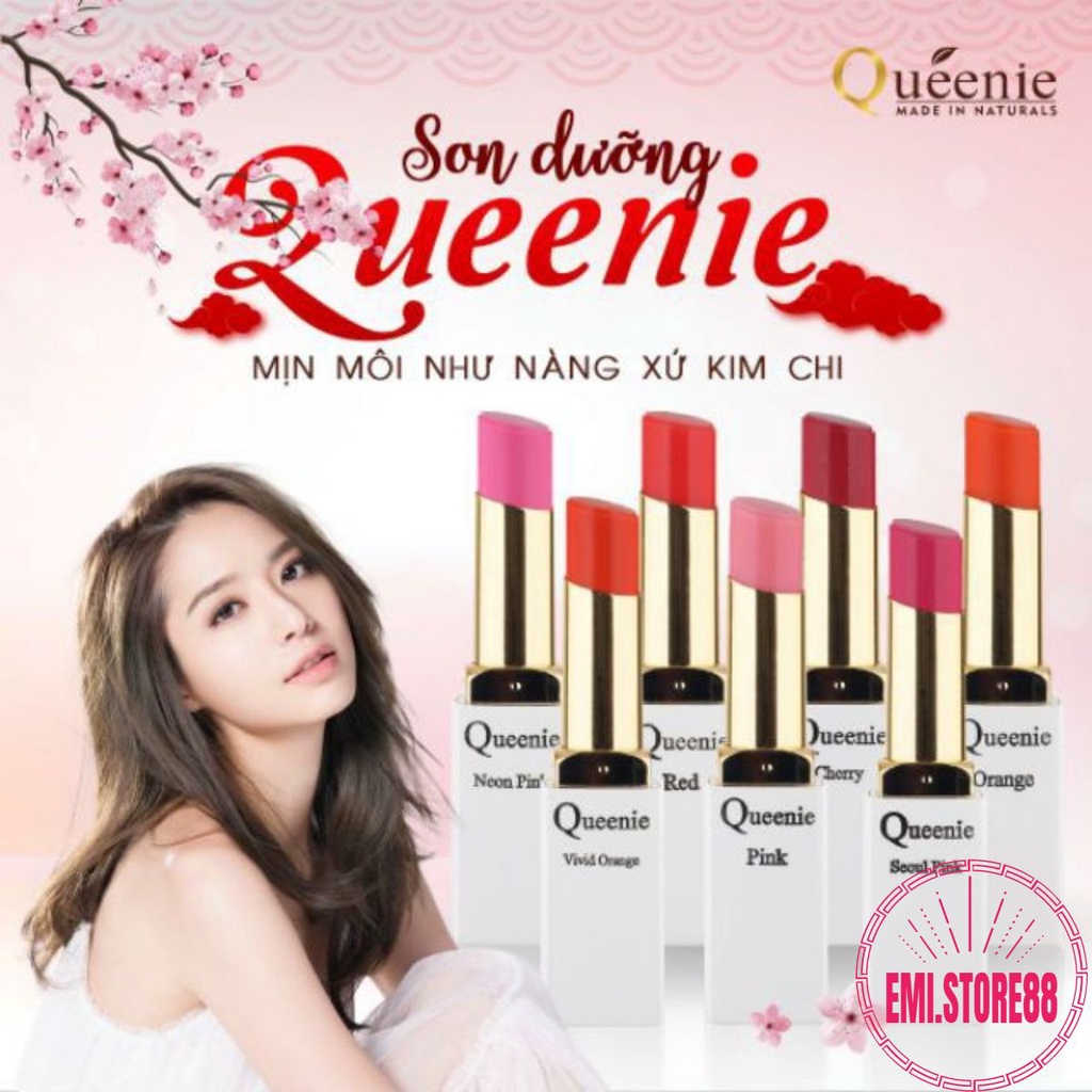 Son Dưỡng Có Màu Queenie cao cấp bổ sung collagen lâu phai giàu dưỡng chất ( hàng chính hãng )