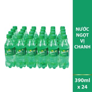 Thùng 24 chai nước ngọt hương chanh sprite 390ml