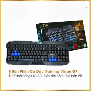 Bàn Phím VSP Vistion G7 có dây kết nối USB chữ khắc Laser