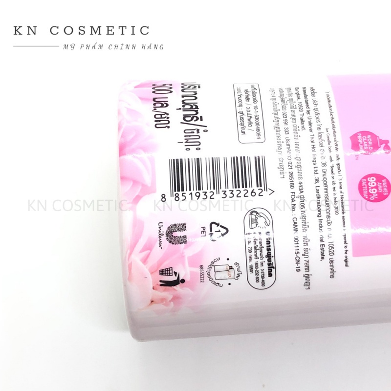 Sữa Tắm Lux Thái Lan Soft Rose Delicate Fragrance Sữa Tắm Sáng Da Hương Hoa Hồng Pháp Chai 500ml