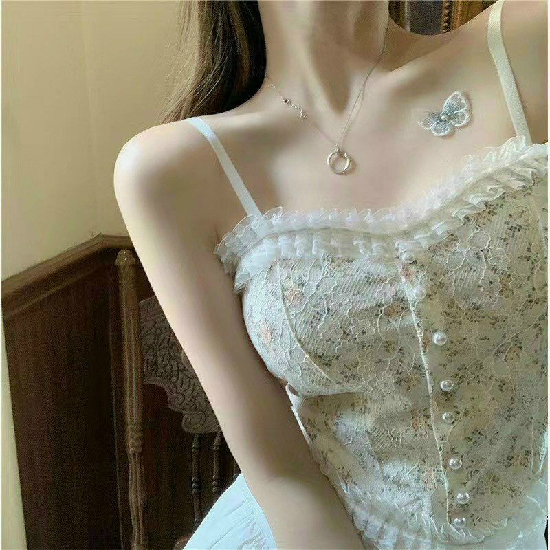Áo Bra 2 Dây Nữ DUDIA Viền Ren Cực Xinh [Br15]