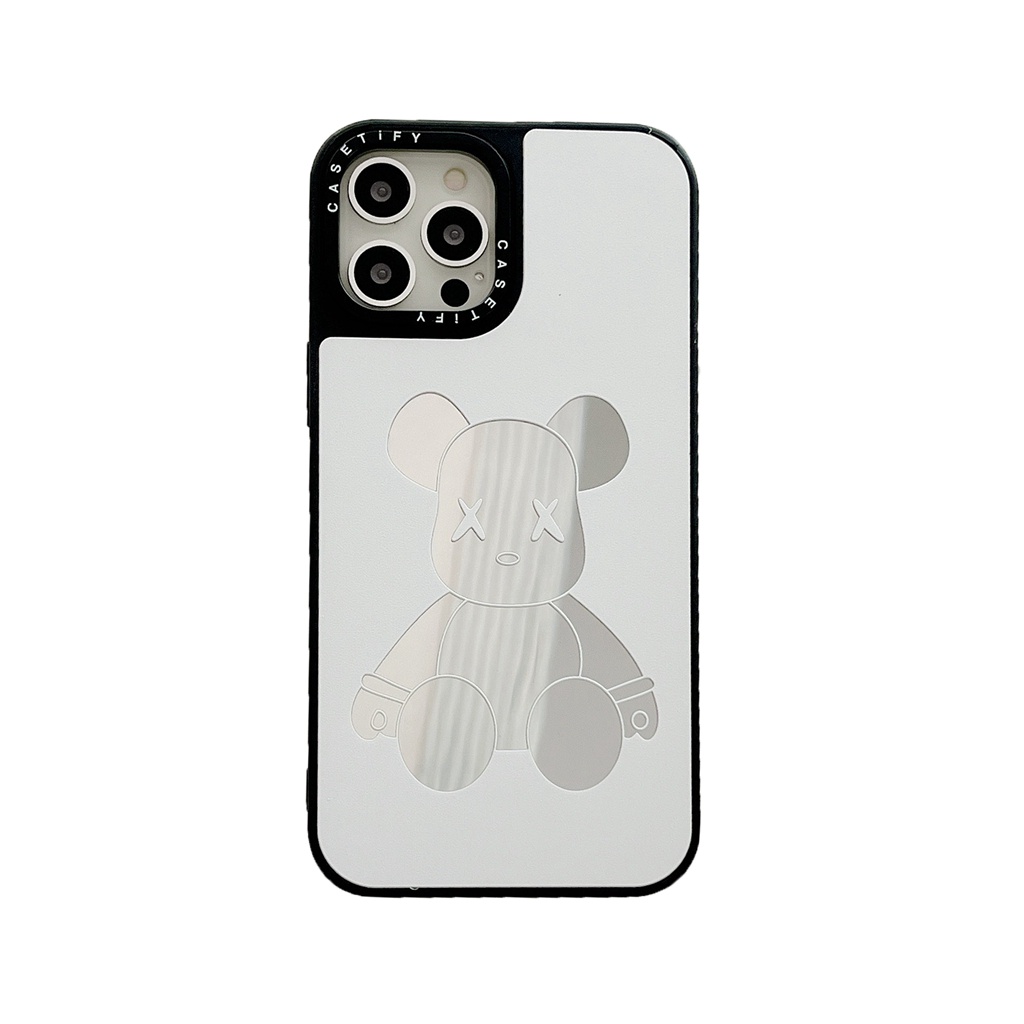 Ốp Điện Thoại tpu Tráng Gương Chống Trầy Xước Chống Rơi Hình Gấu Cho iphone 14pm 11 15 13 12 pro max xr x / xs xsmax 7 8