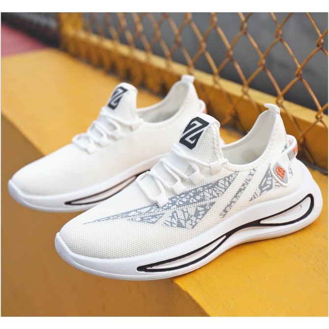 Giày nam trắng ngà thể thao
