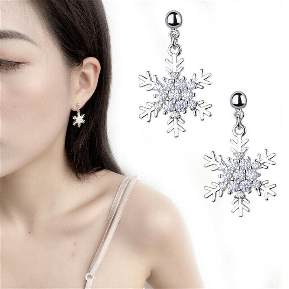 Khuyên Tai Hình Bông Tuyết Xinh Xắn