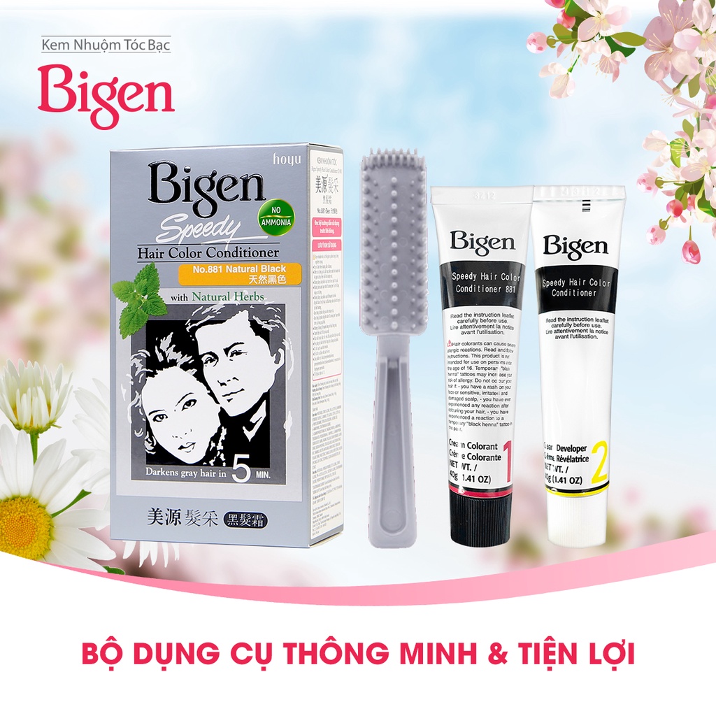 Thuốc Nhuộm Tóc Bigen Speedy Hair Color Conditioner 884 Màu Nâu Nhạt 80gr