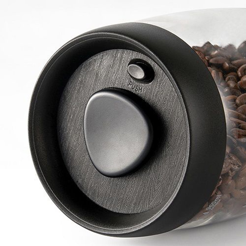 Hũ đựng cà phê thủy tinh có van hút chân không Cafede Kona  – chính hãng