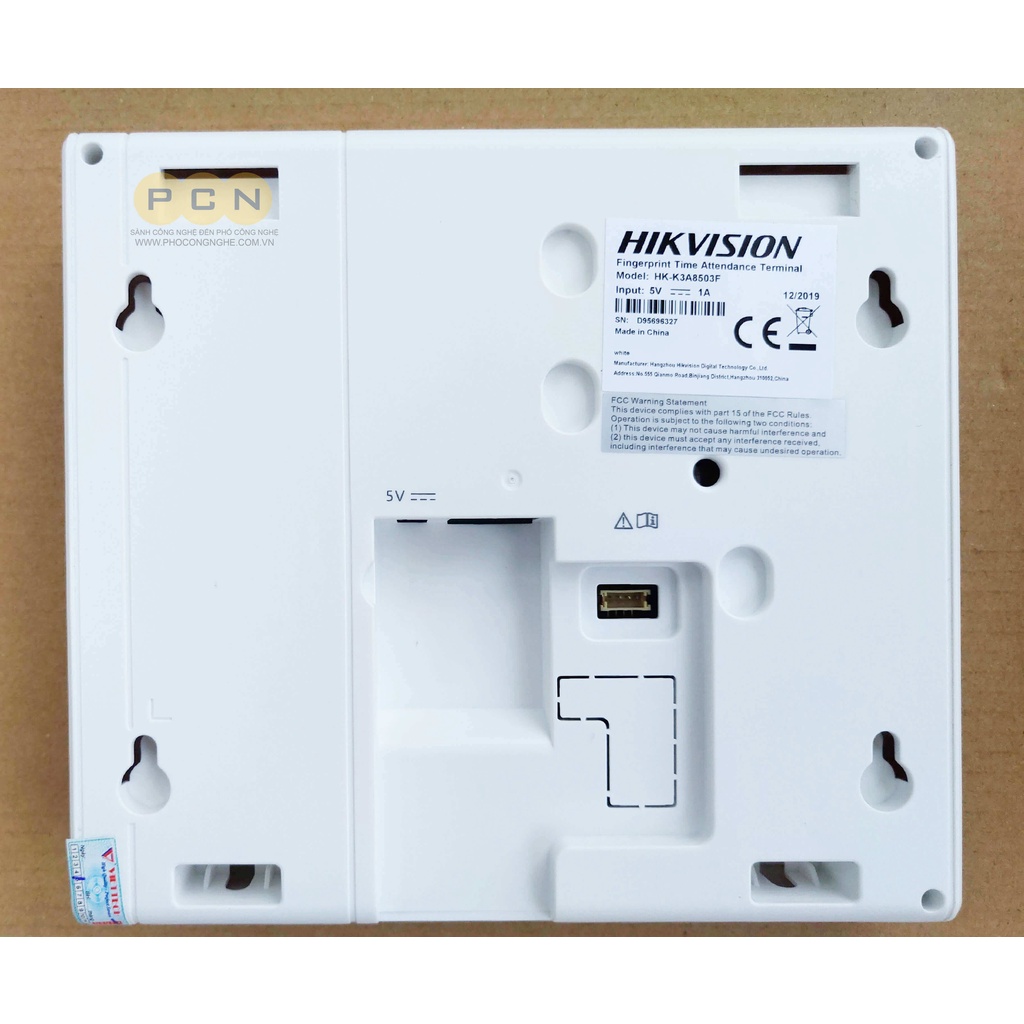 Máy chấm công vân tay HIKvision DS-K1A8503F