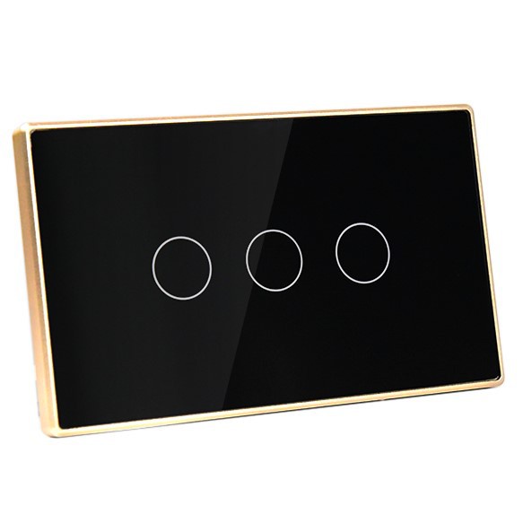 Công tắc thông minh Wifi Tuya viền nhôm cao cấp