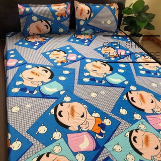 Ga trải giường 2 vỏ gối nằm mẫu chú bé 1m6x2m