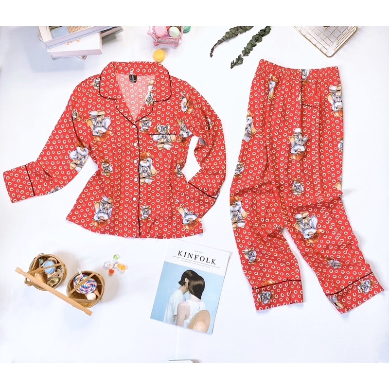 Bộ đồ Tole Pijama tay dài quần dài F.21 VNXK | BigBuy360 - bigbuy360.vn