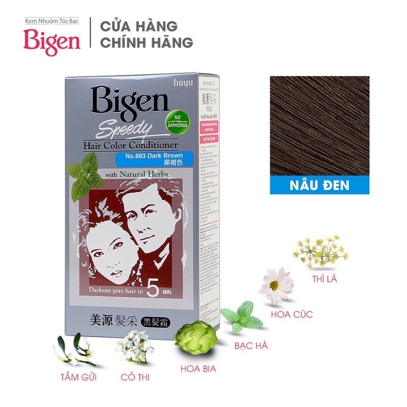 NHUỘM TÓC PHỦ BẠC BIGEN SPEEDY HAIR COLR CONDITINER CHÍNH HÃNG NHẬT BẢN