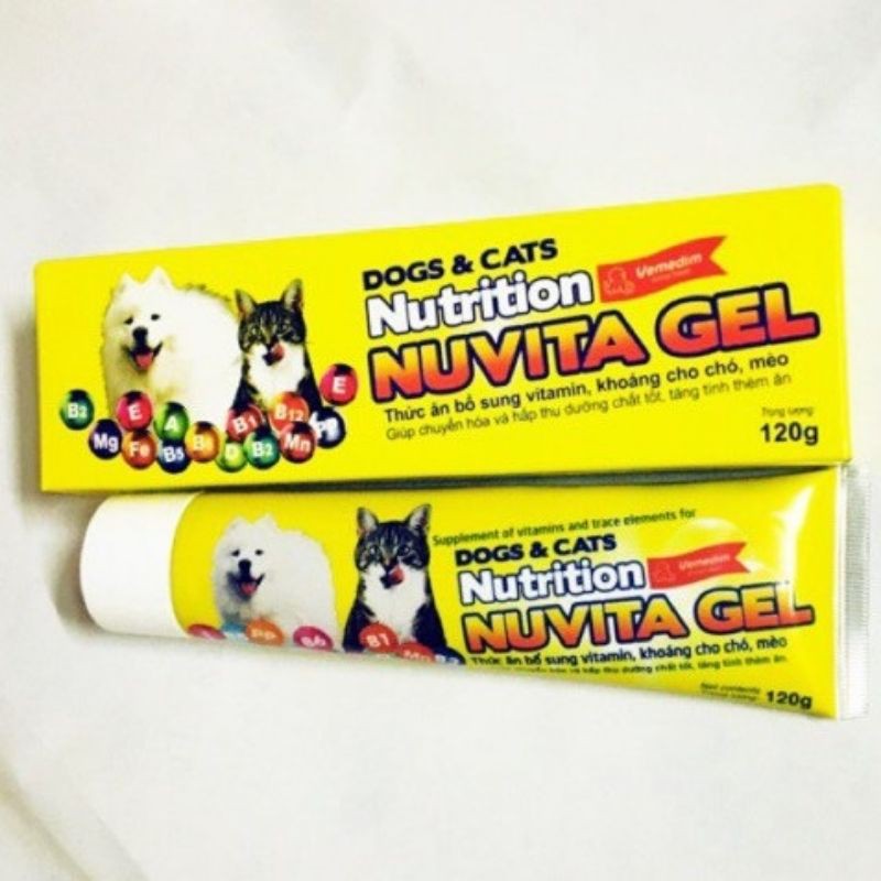 NUVITA GEL Thức ăn bổ sung vitamin, khoáng cho chó mèo