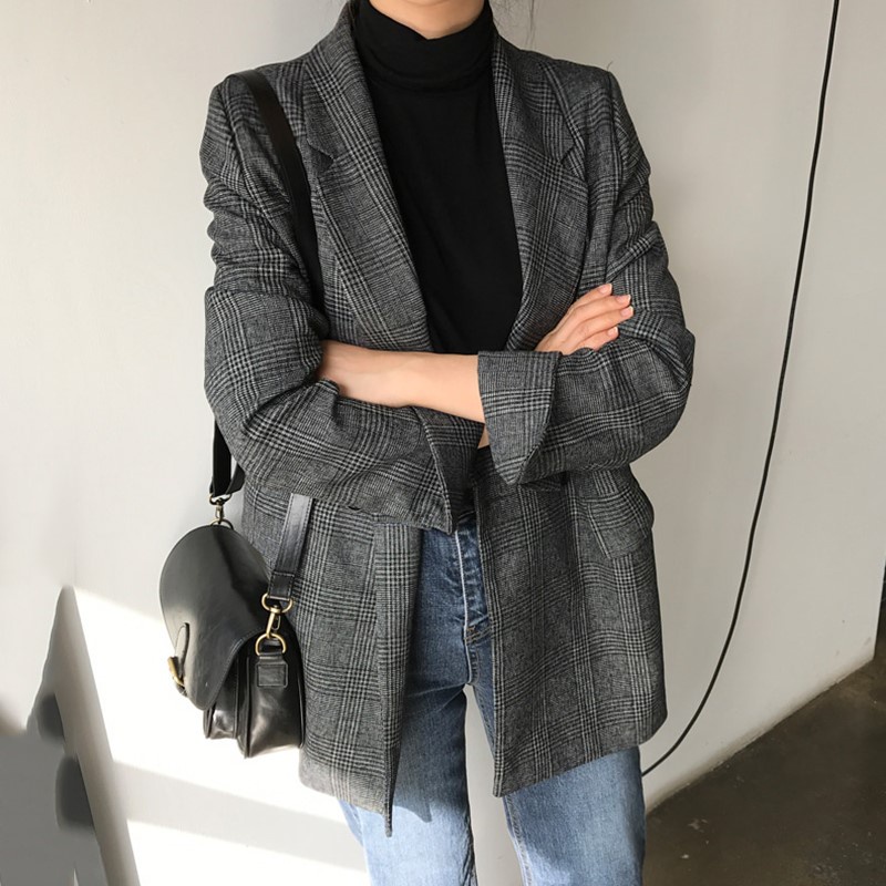 [VIDEO/ ẢNH THẬT] Áo Blazer/ Vest Xẻ Tay 2 Lớp Túi Nắp Ulzzang
