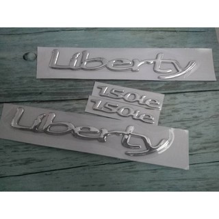 Bộ tem decal chữ nổi liberty