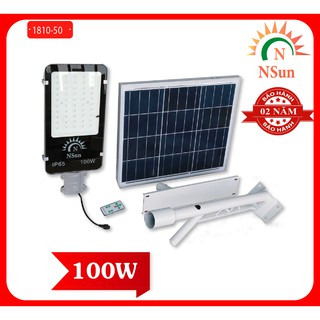 ĐÈN LED NĂNG LƯỢNG MẶT TRỜI 100W, 200W NSUN CẢM BIẾN THÔNG MINH  1810-50, 1810-100