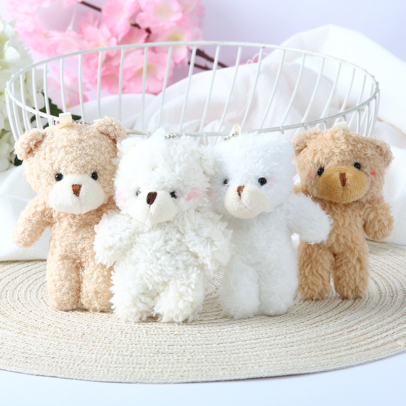 Gấu Teddy Nhồi Bông Mini Dễ Thương 12cm