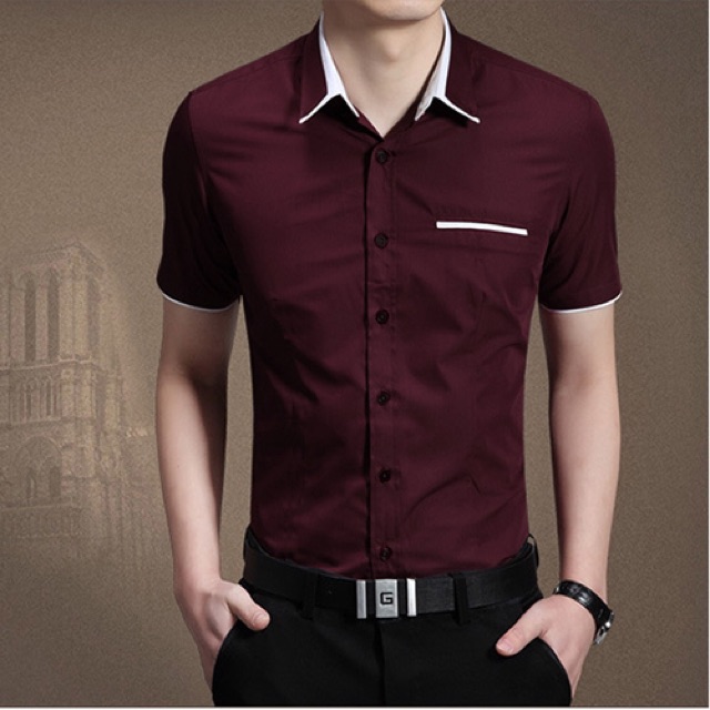 Áo sơ mi nam tay ngắn cao cấp form đẹp size m l xl 2xl | BigBuy360 - bigbuy360.vn